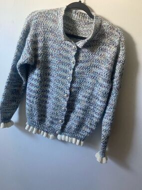 Cozy Multicolor Button-Front Women’s Sweater Cardigan